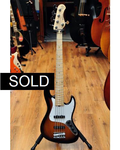 Sadowsky MetroExpress 21 Fret Vintage JJ Maple 5 Tobacco Burst Transparent High Polish